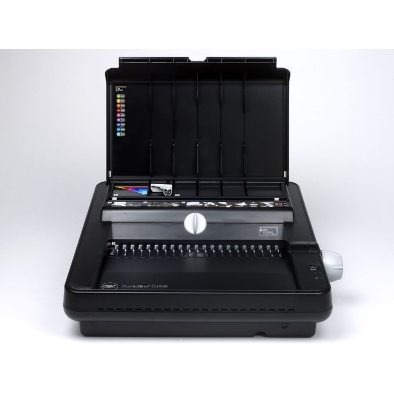 GBC CombBind C340 Bindmachine, Ponscapaciteit 25 Vellen, Bindcapaciteit 450 Vellen, A4, Zwart, 4400420